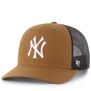 47 BRAND NEW YORK YANKEES CARHARTT TRUCKER ADJUSTABLE HAT NWT
